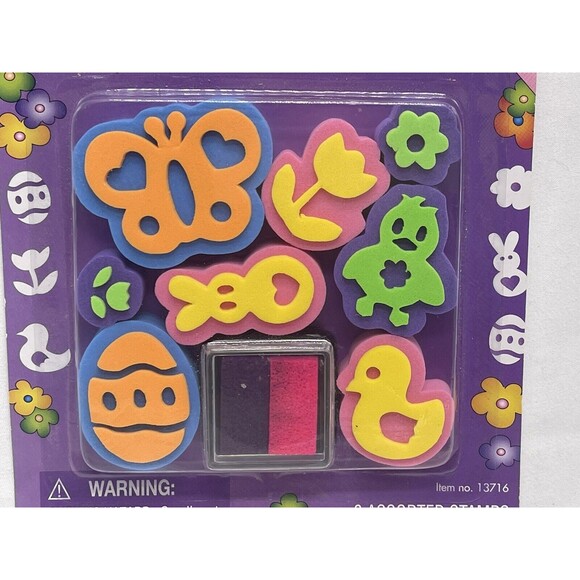 Easter Fun Take On Activity Stamp-a-Lots Foam Stampers New Sealed - Picture 2 of 8